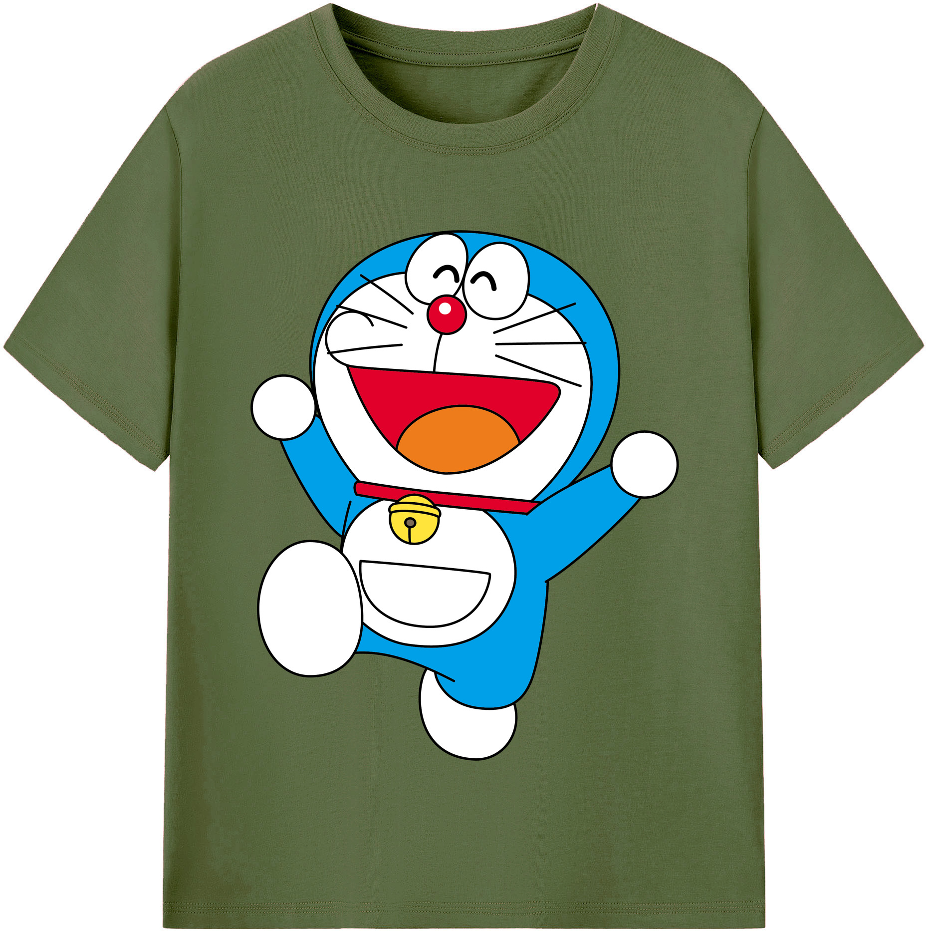 （画像用） ドラえもん Doraemon 綿100％半袖Tシャツ（フロントプリント）